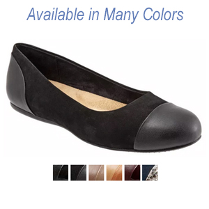 SoftWalk Sonoma Cap Toe Flat